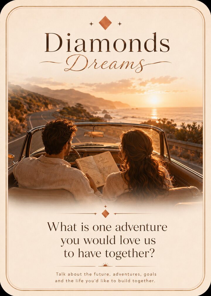 Diamonds Dreams card — future and goals questions for couples